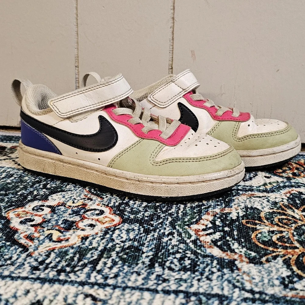NIKE COURT BOROUGH LOW RECRAFT PS Kids Sneakers, DV5457 108 White/D